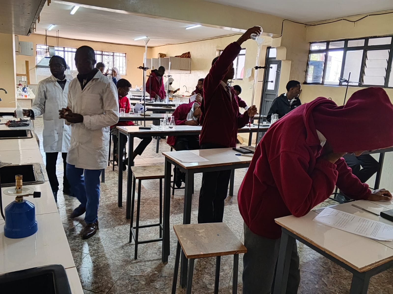 Measuring with a burette